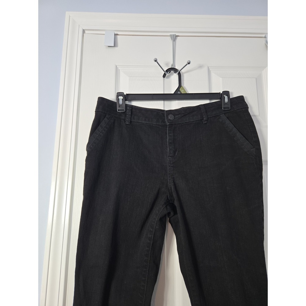 Simply Vera Wang Mid Rise Boot Cut Black Denim Jeans Size 36 X 30 (16). - Picture 3 of 11